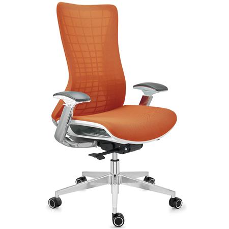 Ergonomischer Bürostuhl ENERGY, Einmaliges Design, Hochwertige Technik und Qualität, Farbe Orange