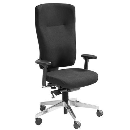 Ergonomischer Bürostuhl MAGNO, Synchronmechanik, vollständig verstellbar, Farbe Schwarz