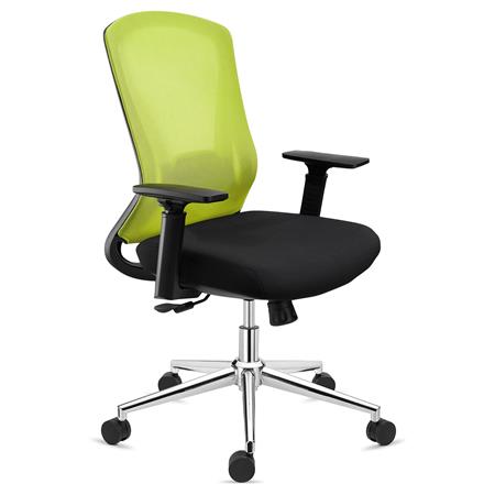 DEMO# Ergonomischer Bürostuhl RIVER, modernes Design, Wippfunktion, Farbe Grün